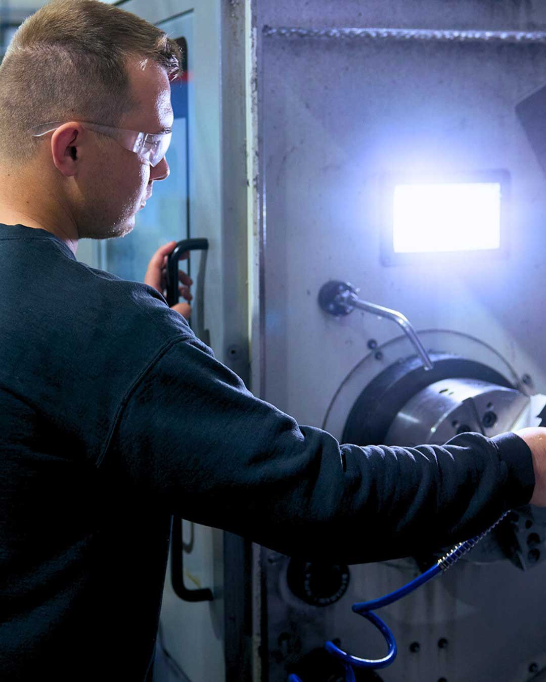 Eliot loading our CMZ, ready for its next run.