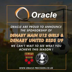 Oracle Precision is excited to announce our sponsorship of two local youth football teams: the Denaby United Reds U9s and the Denaby Main Girls U12 team.